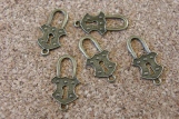Petit cadenas bronze, 25x12mm